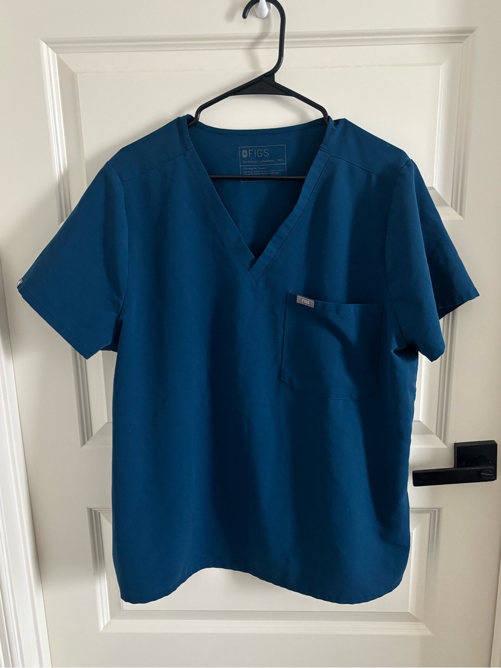 FIGS V-Neck Scrub Top — Teal